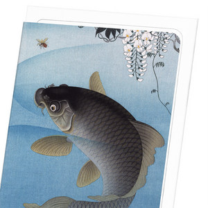 Carp and wisteria (Pack of 8 cards)