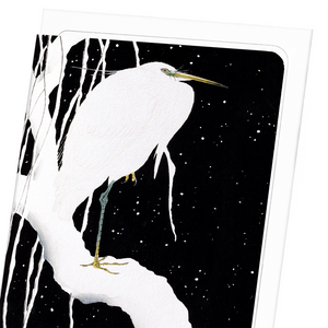 Egret in winter (Pack of 8 cards)