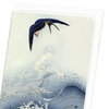 Swallow in flight (Pack of 8 cards)