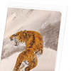 Tiger in snow (Pack of 8 cards)