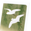 Egrets and willow (Pack of 8 cards)