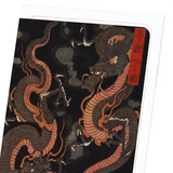 Two dragons (Pack of 8 cards)