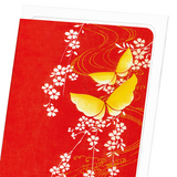 Butterflies and cherry blossoms (Pack of 8 cards)