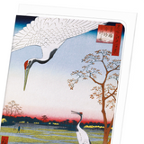 Cranes at mikawa island (Pack of 8 cards)