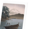 Mount fuji and boat (Pack of 8 cards)