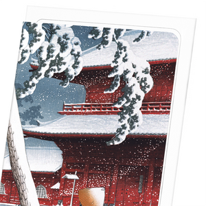 Temple in snow (Pack of 8 cards)