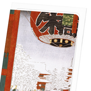 Temple in asakusa (Pack of 8 cards)