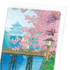 Castle and cherry blossoms (Pack of 8 cards)