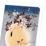 Blossoms and moon (Pack of 8 cards)