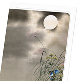 Flowers and full moon (Pack of 8 cards)