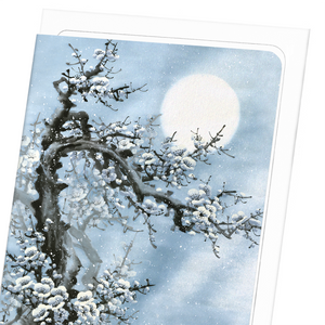 Plum blossom in blue moon (Pack of 8 cards)