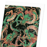 Three dragons (Pack of 8 cards)