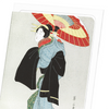 Beauty with umbrella (Pack of 8 cards)