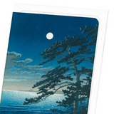 Moon at ninomiya beach (Pack of 8 cards)