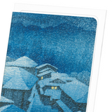 Shiobara in snowstorm (Pack of 8 cards)