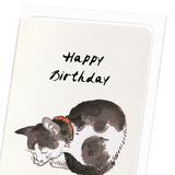 Happy birthday cat (Pack of 8 cards)