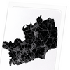 Hertfordshire cutout (Pack of 8 cards)