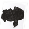 North Yorkshire cutout (Pack of 8 cards)