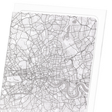 London full map (Pack of 2 prints)