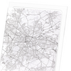 Glasgow full map (Pack of 2 prints)