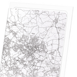 Leeds full map (Pack of 2 prints)