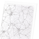 Cambridge full map (Pack of 2 prints)