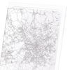 Manchester full map (Pack of 2 prints)