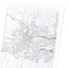 Cork City  full map (Pack of 2 prints)