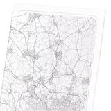 Hertfordshire full map (Pack of 2 prints)