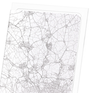 Hertfordshire full map (Pack of 2 prints)