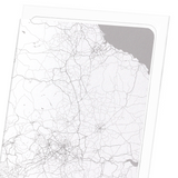 North Yorkshire full map (Pack of 2 prints)