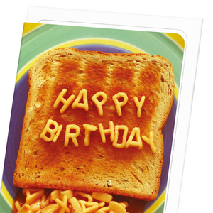 Alphabet pasta birthday (Pack of 8 cards)