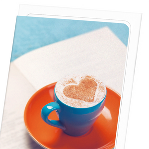 Coffee and book (Pack of 8 cards)