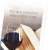 Good book and wine (Pack of 8 cards)