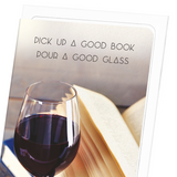 Good book and wine (Pack of 8 cards)