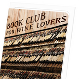 Wine label book club (Pack of 8 cards)