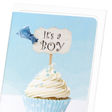 It’s a boy cupcake (Pack of 8 cards)