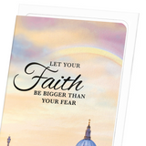 Faith bigger than fear (Pack of 8 cards)