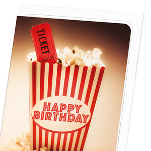 Happy birthday popcorn (Pack of 8 cards)