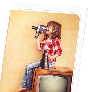 Kid and camcorder (Pack of 8 cards)