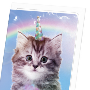 Unicorn cat (Pack of 8 cards)