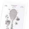 Patent of tennis racket (1928) (Pack of 8 cards)