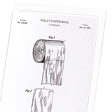 Patent of toilet paper roll (1891) (Pack of 8 cards)