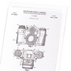 Patent of photographic camera  (1962) (Pack of 8 cards)