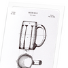 Patent of beer-mug (1876) (Pack of 8 cards)