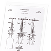 Patent of corkscrew (1898) (Pack of 8 cards)