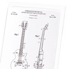 Patent of guitar (1955) (Pack of 8 cards)