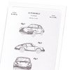 Patent of automobile (1964) (Pack of 8 cards)