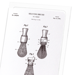 Patent of shaving brush (1924) (Pack of 8 cards)