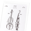 Patent of violin (1921) (Pack of 8 cards)